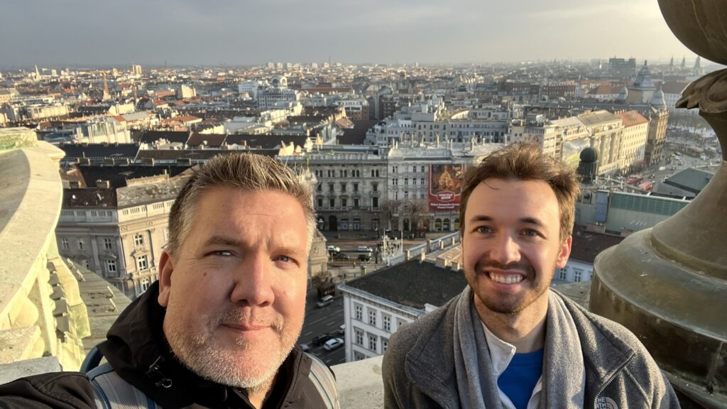 Overlooking Budapest from St. Stephen Basilica