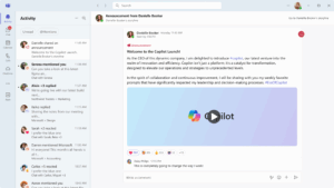 A Storyline viewed through Teams