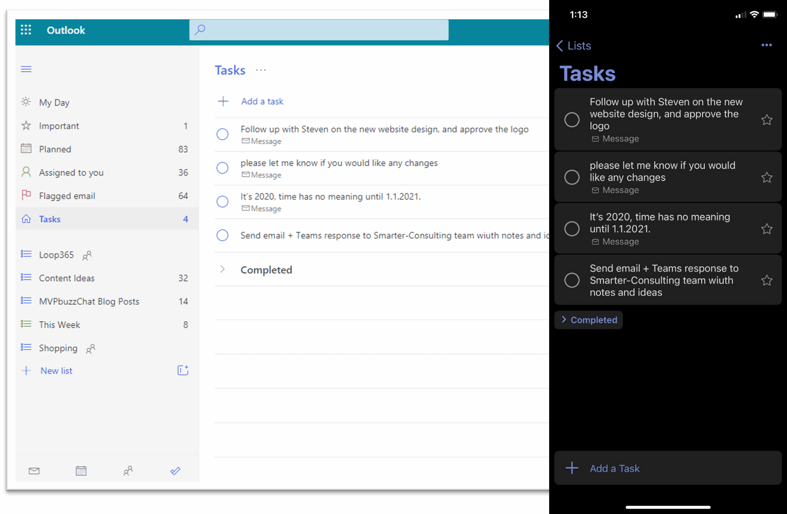 Highlight part of an email and add it as a task in Outlook