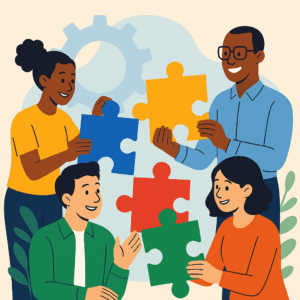 Discover 5 practical ways organizations can build a self-sufficient culture of collaboration—without constant handholding or community management.