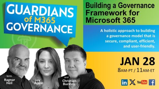 Building a Governance Framework for Microsoft 365 (#GoM365gov Ep.25)