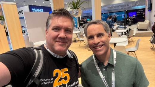 Me with Jeff Teper at M365 Community Conference 2026 in Orlando