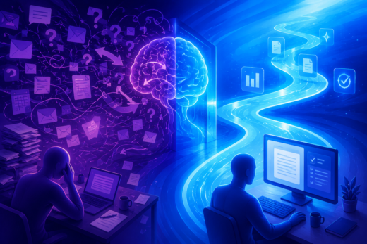 When organizations introduce AI into the workplace, there's often a moment of genuine confusion at the leadership level. The technology is obviously faster: it can summarize a document in seconds, draft an email almost instantly, and analyze data that used to take hours. Leadership assumes adoption will follow naturally. Why wouldn't people embrace something that saves them time? And yet, in nearly every rollout I've watched, plenty of them don't. It's tempting to conclude that people don't like change, or aren't willing to learn something new. I don't think that's it. The real explanation is less judgmental and more human: our brains are built to conserve mental effort, not physical effort, and definitely not willingness. That's an important distinction. This isn't about whether employees are willing to work hard. It's about cognitive economy, the brain's constant, mostly unconscious calculation of whether a task is worth thinking about. The human brain burns roughly twenty percent of the body's energy while accounting for a small fraction of its weight, so over a long evolutionary timeline we've gotten good at spending that energy carefully. We build habits, recognize patterns, and automate repetitive decisions, because thinking deliberately about every action all day would be exhausting. The workplace runs on the same wiring. Most organizations assume employees are hunting for the most efficient way to get work done. Behavioral science paints a different picture. More often, people default to whatever requires the least immediate mental effort, even when a better option is right next to it. Psychologists sometimes call this being a "cognitive miser." It isn't laziness. It's one of the reasons we stay productive through a day full of constant, low-stakes decisions. Think about answering a routine email. An experienced employee doesn't consciously walk through the steps; they read it, draft a reply almost automatically, and move on. Years of repetition turned that into a habit that costs almost nothing. Now put AI in the middle of it. Should I ask Copilot to draft this? How do I word the prompt? Do I trust what it generated? Do I need to edit it? Did it miss something? Even when AI genuinely reduces the total work involved, it often increases the thinking required just to get started. For a lot of employees, that's exactly where adoption quietly stalls. The first interaction is usually the hardest One of the most persistent misconceptions about AI is that people feel the productivity gain right away. Most don't. The first several interactions typically feel slower than doing the task themselves. Prompting is unfamiliar, reviewing AI-generated content takes concentration, and verifying accuracy is one more decision layered on top. Organizations tend to measure long-term efficiency while employees are living through short-term friction. Both are true at once, and people make decisions based on what they're experiencing today, not what they might experience after a month of practice. Features aren't the same thing as a workflow Software companies love demonstrating features. Employees care about finishing their work, and that gap matters more than it gets credit for. A demo might show AI summarizing a meeting in thirty seconds flat. The employee watching is thinking about everything on either side of it: where do I open this, do I need to copy and paste, can it see my notes, how carefully do I check this, how do I share the result. Each question is small on its own. Together, they decide whether the new workflow feels lighter than the old one or heavier. That's a big part of why embedding Copilot directly inside Outlook, Word, Teams, Excel, and PowerPoint has mattered. Employees aren't being asked to learn a new destination. The less someone has to think about where or how to use AI, the more likely they are to actually use it. Every decision has a cost, even a small one We tend to talk about AI in terms of the work it removes. Less attention goes to the decisions it adds along the way, and every time someone pauses to decide whether AI should help with a task, they're spending cognitive energy. Multiply that across dozens of emails, meetings, and documents in a single day, and the cost adds up fast. Ironically, AI can create more decisions before it starts eliminating any. The organizations getting this right aren't telling employees to "use AI whenever it makes sense." They're identifying specific, recurring moments where it reliably helps: summarize every meeting, draft the first pass of a status update, organize research notes, outline a presentation. Removing the decision removes most of the load that was sitting in front of it. Good adoption makes AI disappear The clearest sign that AI has become part of the job isn't that people are talking about it constantly. It's that they've stopped thinking about it at all. Nobody proudly announces they used spellcheck. Nobody celebrates saving a file to the cloud instead of a hard drive. Those tools succeeded by fading into the background, and I expect AI will follow the same arc. The organizations that pull off widespread adoption won't necessarily have the sharpest models or the biggest budgets. They'll be the ones that make AI feel like the natural continuation of work instead of an interruption to it, because people aren't out looking for the smartest tool available. They're looking for the easiest path to whatever already needs to get done. When AI reduces the thinking required to get started instead of adding to it, adoption stops feeling like change. It just becomes how the work gets done.