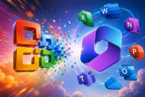 The ever-changing Microsoft product logo